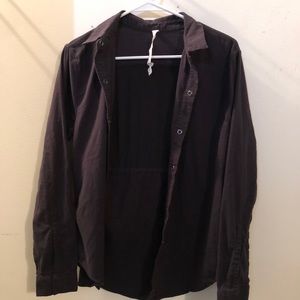 LULU LEMON BUTTON DOWN